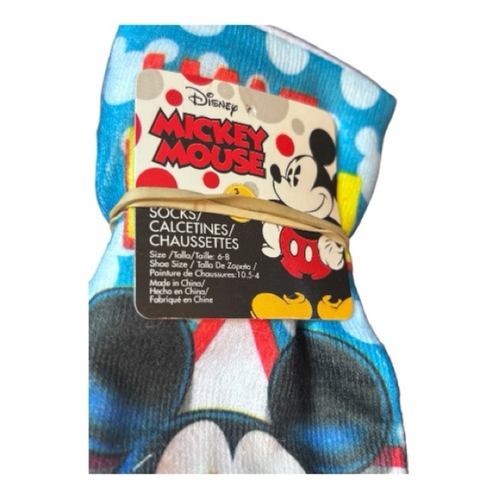 Disney Mickey Mouse Socks | 3-Pack | Adult Women’s 6–8 | NEW - Picture 5 of 5